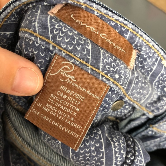 Paige Jeans Laurel Canyon fit sz: 28 - Picture 5 of 8